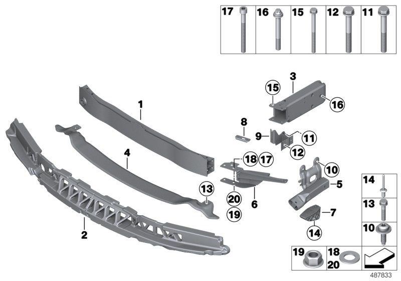 Genuine BMW 51628431781 Mount, Bumper, Front, Top (Inc. M4 GT4) | ML Performance UK Car Parts