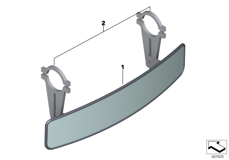 Genuine BMW 51168341222 Interior Mirror (Inc. M4 GT4) | ML Performance UK Car Parts