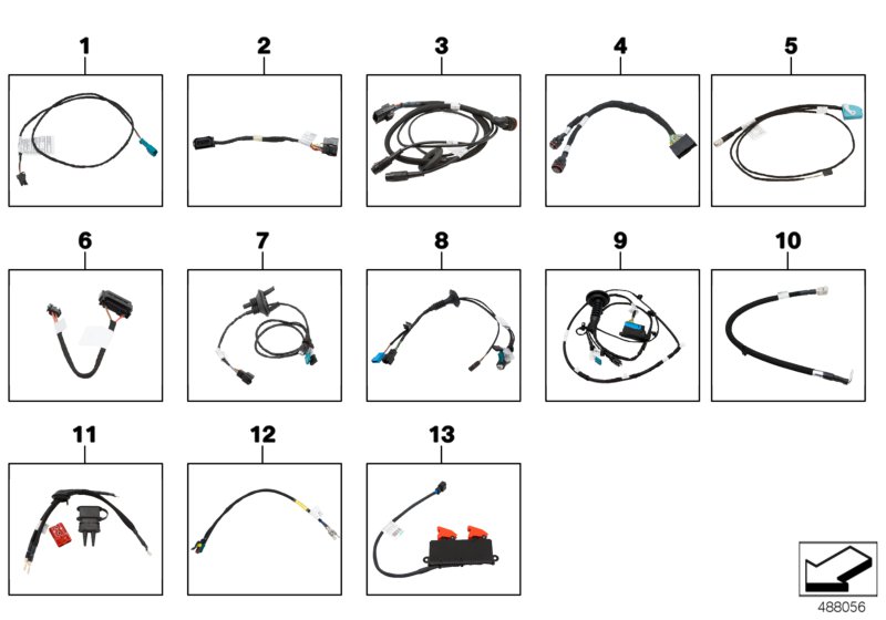 Genuine BMW 61118344964 Wiring Harness, Adapter BATTERY>RELAIS (Inc. M4 GT4) | ML Performance UK Car Parts