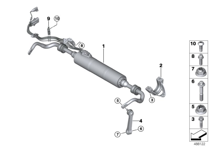 Genuine BMW 37126861481 G12 G31 G11 Bracket For Left Stabilizer Bar (Inc. 640iX, X6 30iX & 745eX) | ML Performance UK Car Parts