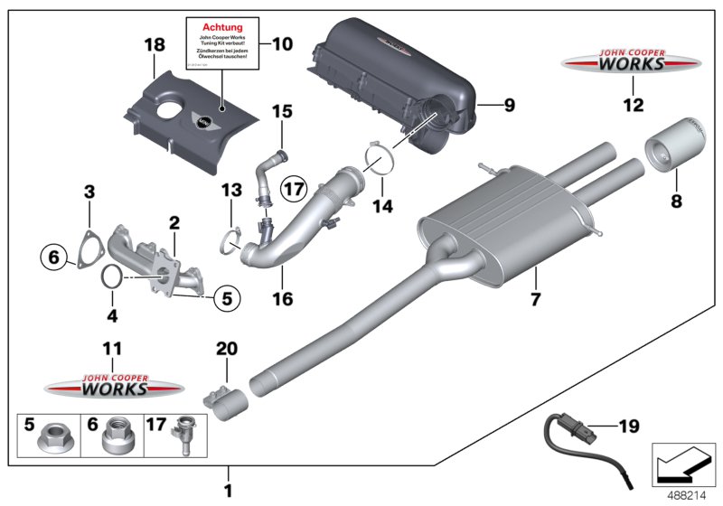 Genuine BMW 11122208027 R56 Tuningkit JCW ECE (Inc. Cooper S) | ML Performance UK Car Parts