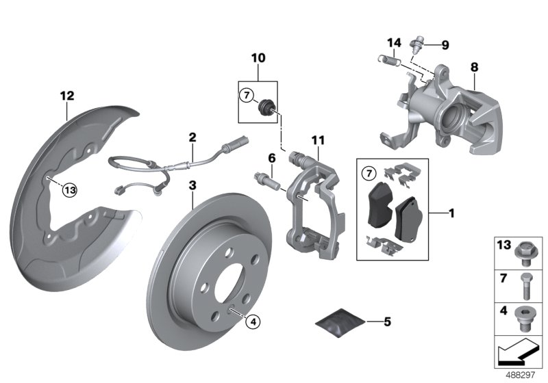 Genuine BMW 34216860557 F56 F55 Caliper Housing Left (Inc. Cooper SD, One First & One) | ML Performance UK Car Parts