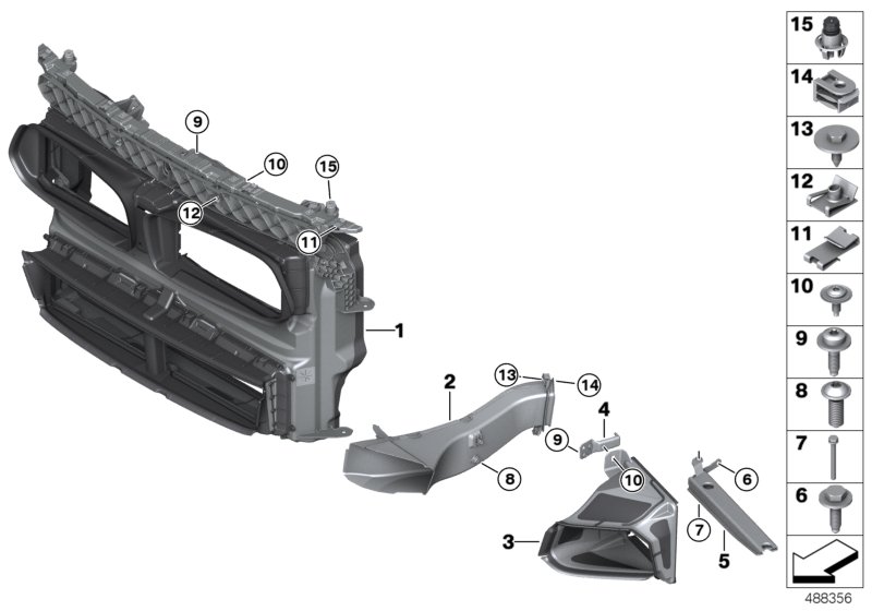 Genuine BMW 51747435771 F39 Air Duct (Inc. X2 20d, X2 25iX & X2 16d) | ML Performance UK Car Parts