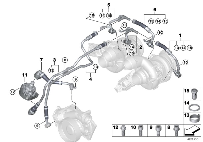 Genuine BMW 11537852357 F92 F91 F90 Coolant Feed Line (Inc. M5 & M8) | ML Performance UK Car Parts