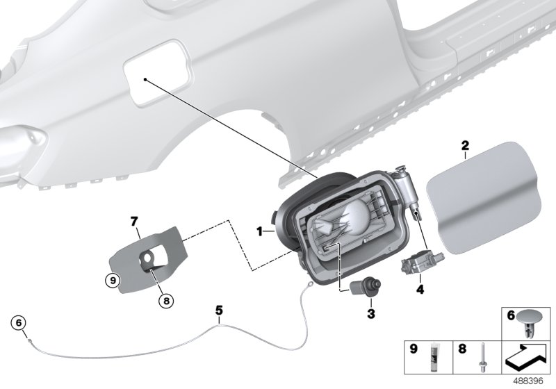 Genuine BMW 51458431485 Blind Rivet 4,0X8 BLACK (Inc. M4 GT4) | ML Performance UK Car Parts