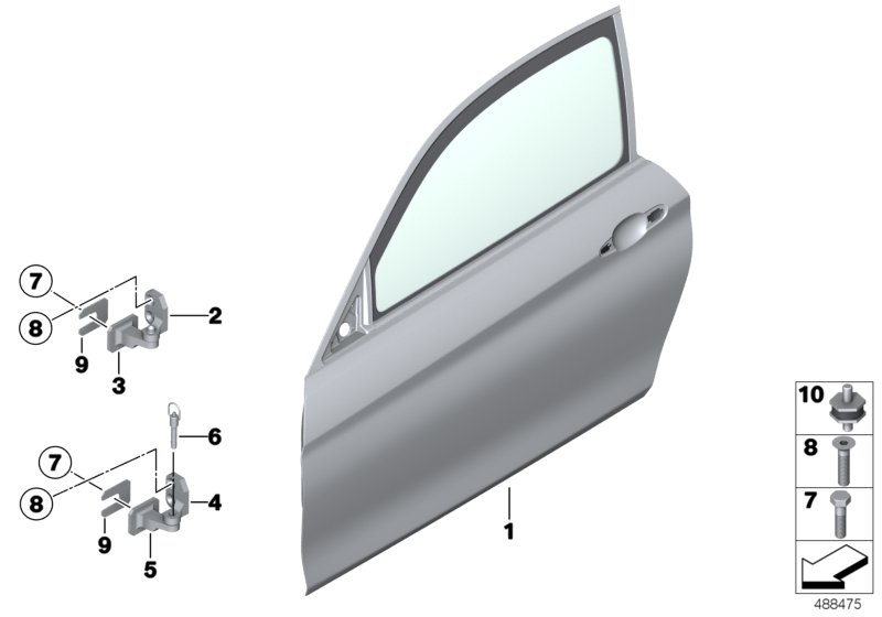 Genuine BMW 41508431212 Door Hinge, Bottom Right CHASSIS SIDE (Inc. M4 GT4) | ML Performance UK Car Parts