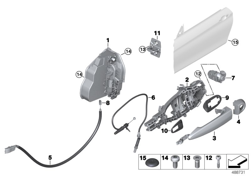 Genuine BMW 51218281601 Door Lock Left (Inc. M4 GT4 & M6 GT3) | ML Performance UK Car Parts