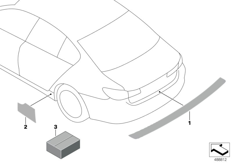 Genuine BMW 51912450428 G30 Trunk Edge Protector Film, Transparent G30 TRANSP. (Inc. 520d ed, 520dX & 540dX) | ML Performance UK Car Parts