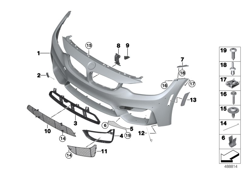 Genuine BMW 51118431727 Cover Panel For Air Inlet Left AIR CURTAIN (Inc. M4 GT4) | ML Performance UK Car Parts