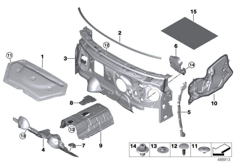 Genuine BMW Mini 51487442378 Sound Insulation, Door, Front Right (Inc. Cooper S, Cooper D & Cooper S ALL4) | ML Performance UK Car Parts