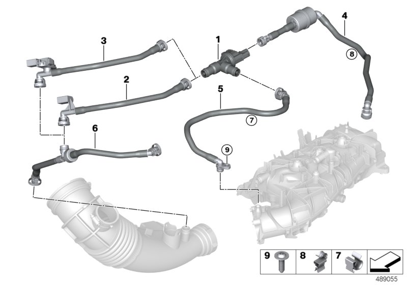 Genuine BMW 13908672524 G15 G16 G31 Fuel Tank Breath.Line With Resonator (Inc. 740LiX, 740Li & 540iX) | ML Performance UK Car Parts