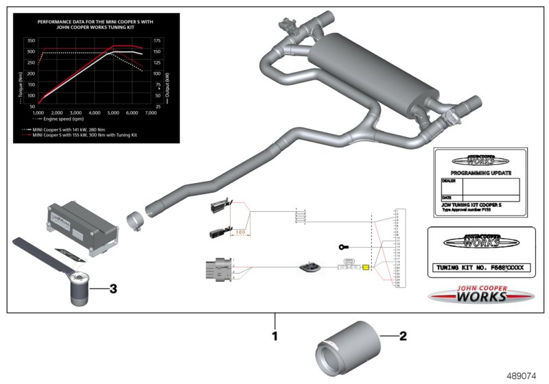 Genuine BMW 11122445893 Tuningkit JCW (Inc. Cooper S & Cooper S ALL4) | ML Performance UK Car Parts