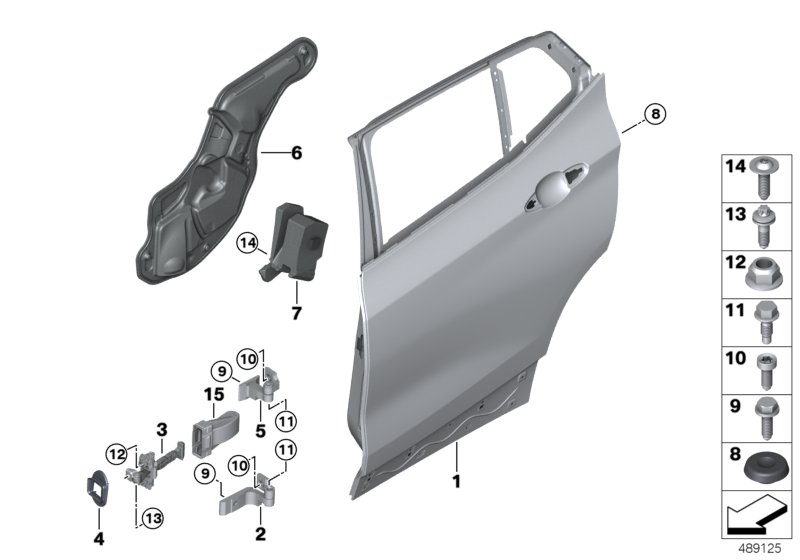 Genuine BMW 51489481293 F39 Sound Insulating Door Rear Left (Inc. X2 18d, X2 20iX & X2 25dX) | ML Performance UK Car Parts