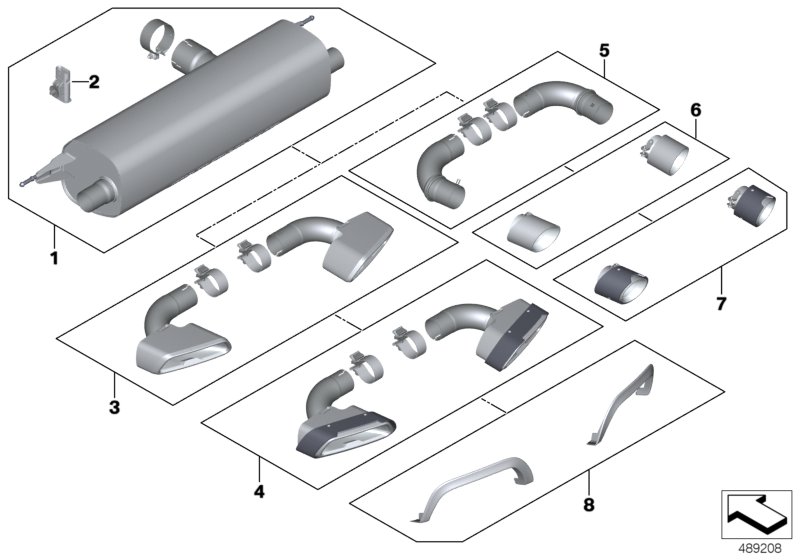 Genuine BMW 18302449940 G32 Set Of Exhaust Tailpipes M PERFORMANCE (Inc. 630i) | ML Performance UK Car Parts