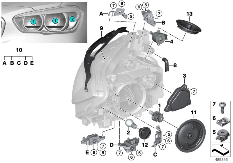 Genuine BMW 63126916102 F30 E61 E53 Bulb Socket, Turn Indicator (Inc. 550i, 116d & 530xi) | ML Performance UK Car Parts