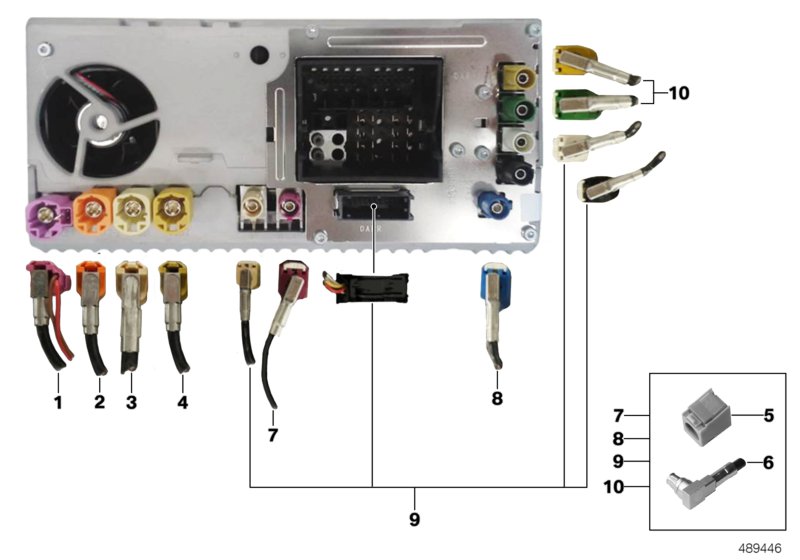 Genuine BMW 61116805933 F15 M Rep.Module Aerial Gps L= 5925mm (Inc. X5) | ML Performance UK Car Parts