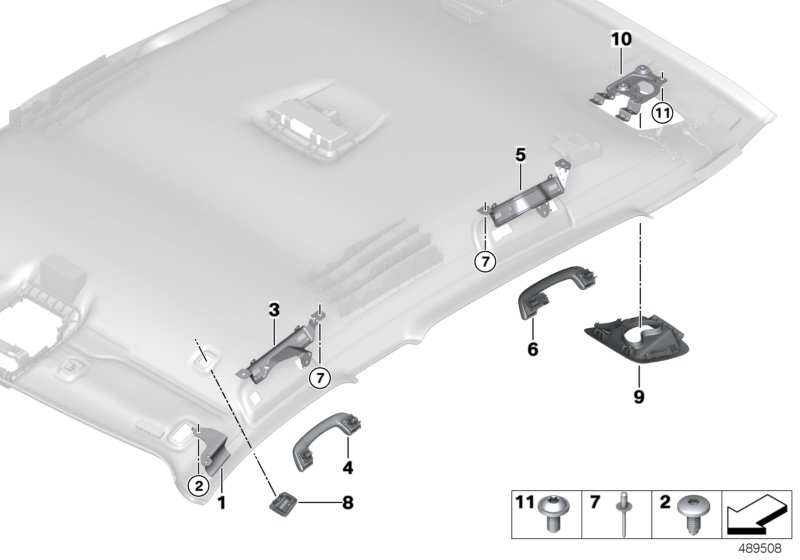 Genuine BMW 51437429980 F39 Deformation Panel, Headliner, Right (Inc. X2 28i, X2 28iX & X2 M35iX) | ML Performance UK Car Parts