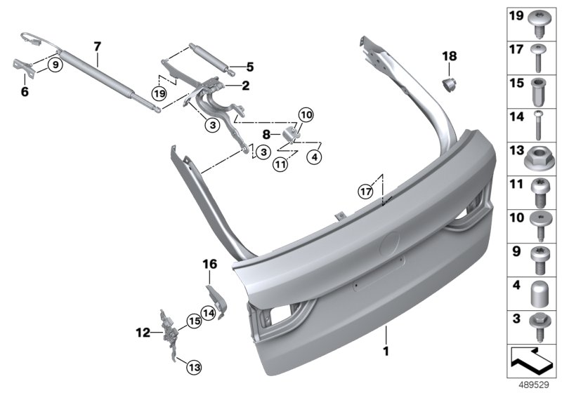 Genuine BMW 51247390410 G31 Spindle Drive, Tailgate (Inc. 540dX, 520d & 530dX) | ML Performance UK Car Parts