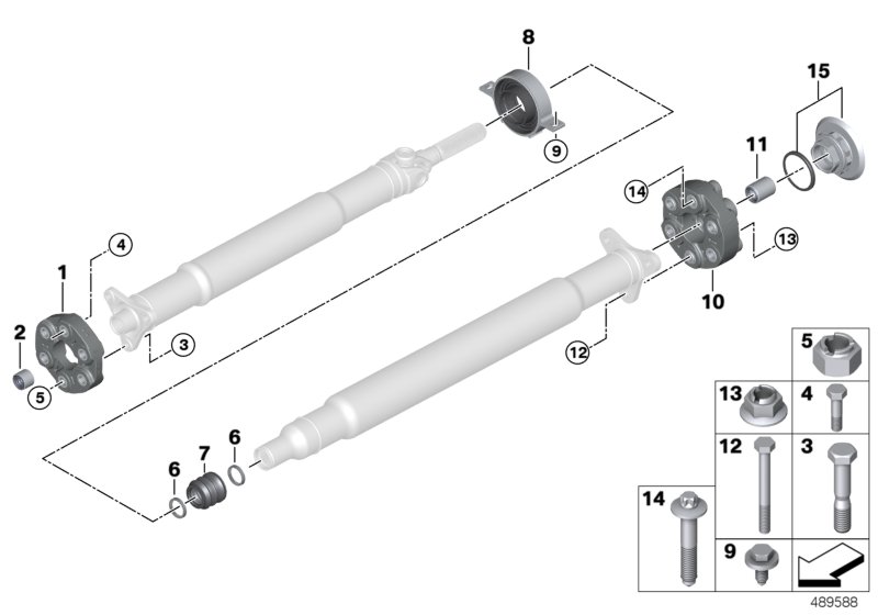 Genuine BMW Mini 26118485605 G15 F92 F93 Center Mount, Aluminium (Inc. 840i, M8 & M850iX) | ML Performance UK Car Parts