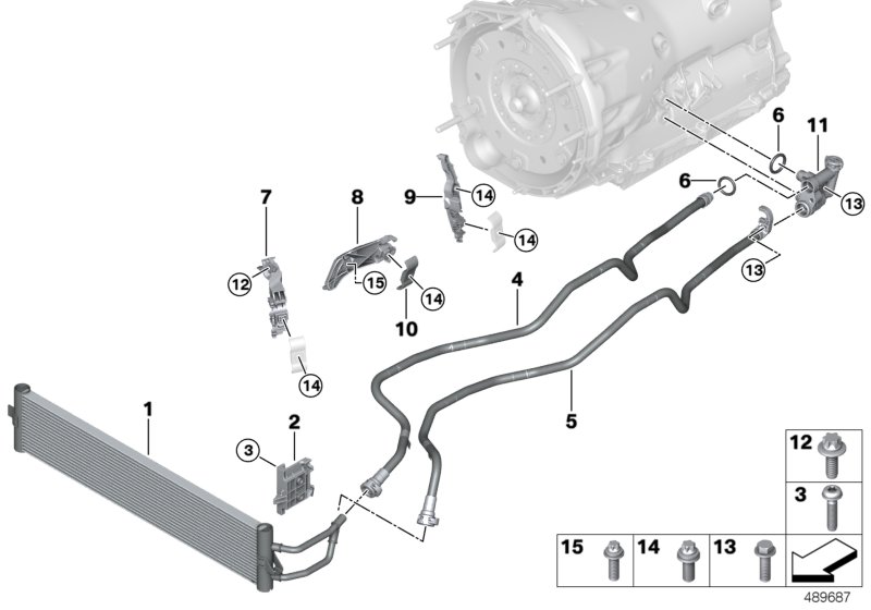 Genuine BMW 17229494187 G06 G31 G05 Bracket, Oil Cooler Line (Inc. X5 40i, 740Li & 540iX) | ML Performance UK Car Parts