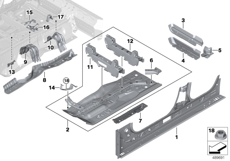 Genuine BMW 41117473052 G02 Bracket For Acs (Inc. X4) | ML Performance UK Car Parts