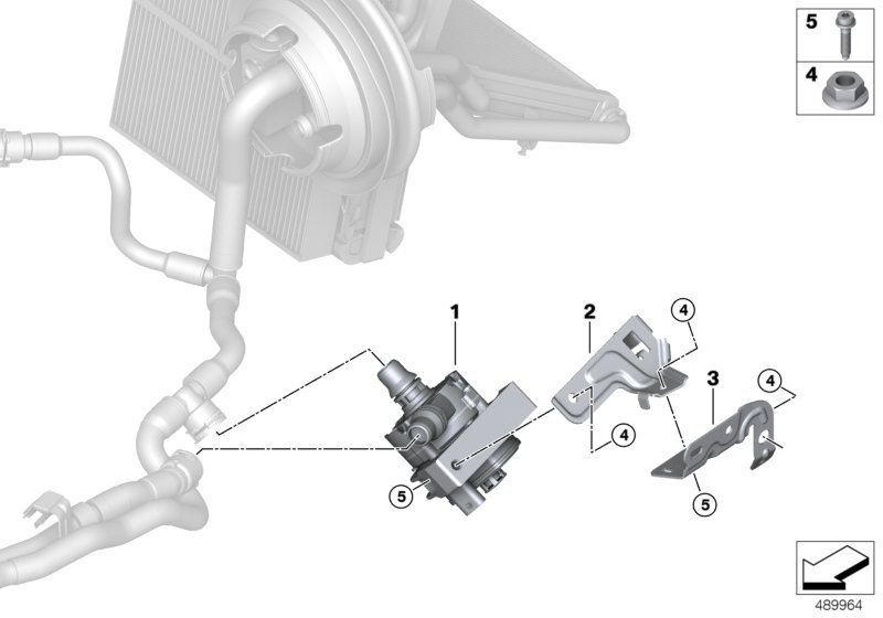 Genuine BMW 11519470972 F46 F44 Auxiliary Water Pump (Inc. JCW, X2 25iX & X2 M35iX) | ML Performance UK Car Parts