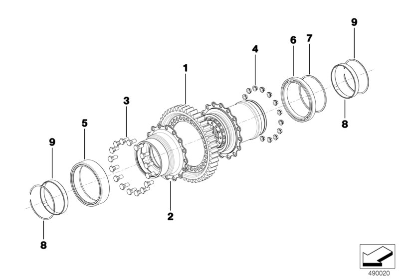 Genuine BMW 23008419559 Lock Ring LH/RH OUT.SHAFT (Inc. M6 GT3) | ML Performance UK Car Parts