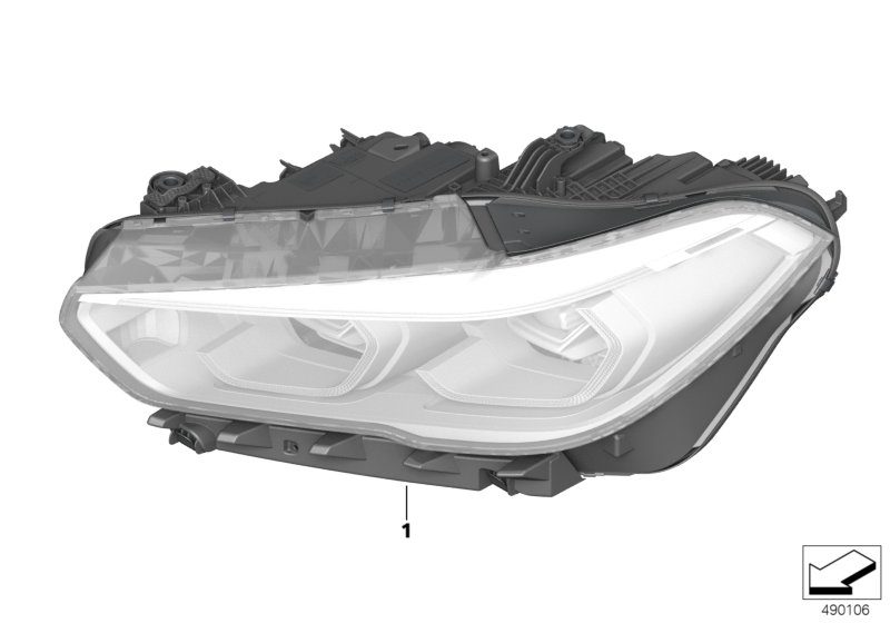 Genuine BMW 63117933333 G05 Headlight, Led, Ahl, Left (Inc. X5) | ML Performance UK Car Parts