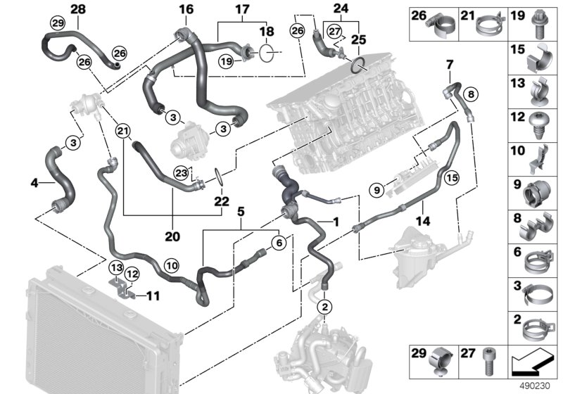 Genuine BMW 11537607840 F13 F12 F02 Feed Line (Inc. 740i, 740Li & 640i) | ML Performance UK Car Parts