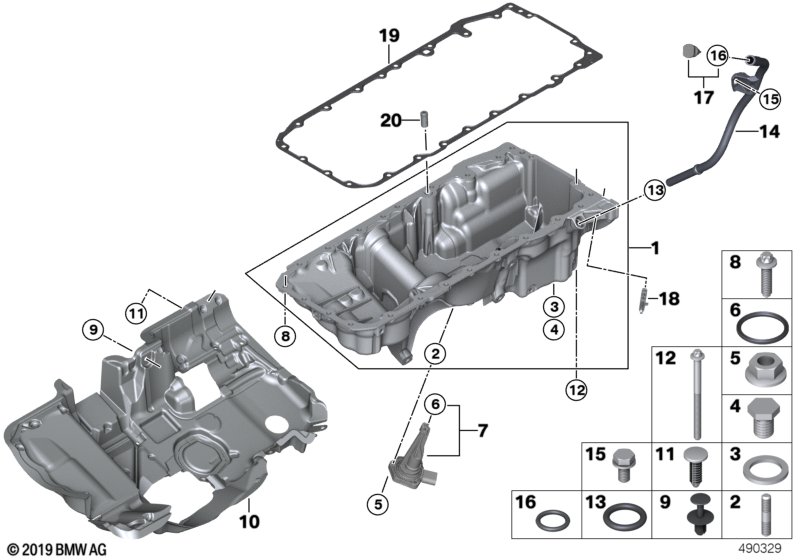 Genuine BMW 11138580129 G07 G06 G05 Oil Pan (Inc. X5 M50dX, 750LdX & X6 M50dX) | ML Performance UK Car Parts