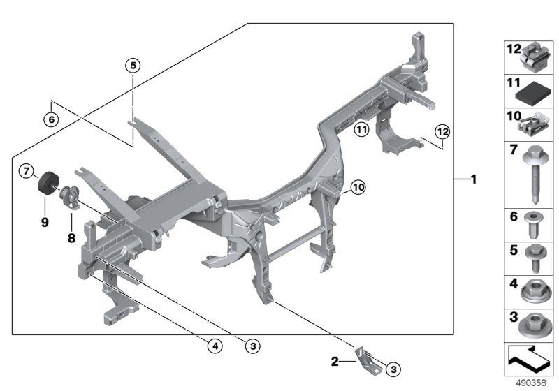 Genuine BMW 07149458856 G06 G05 G07 Alignment Element (Inc. X6 40i, X6 30iX & X7 M50dX) | ML Performance UK Car Parts