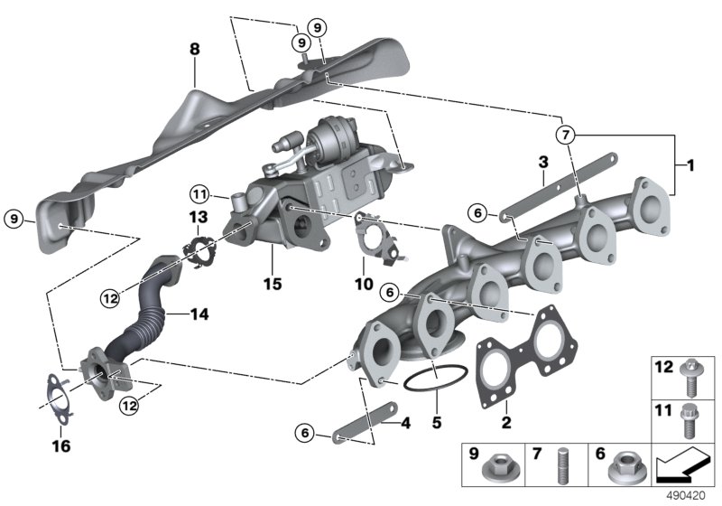 Genuine BMW 11628517629 F15 Exhaust Manifold (Inc. X5 35dX, 740LdX & 535dX) | ML Performance UK Car Parts