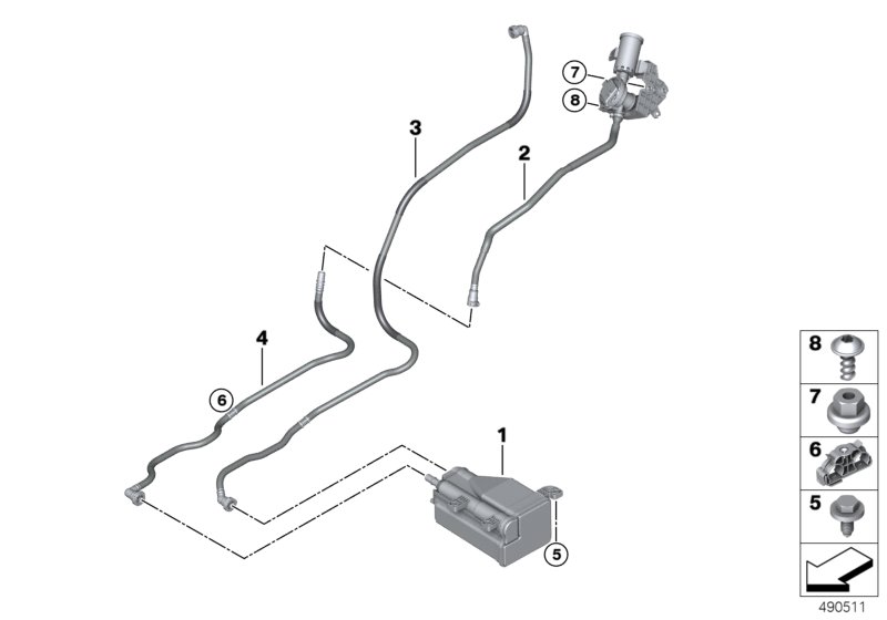 Genuine BMW 16137439939 G07 Breather Line (Inc. X7) | ML Performance UK Car Parts