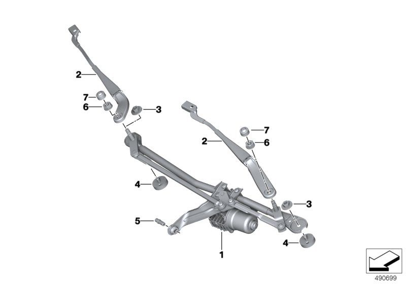 Genuine BMW 61619465120 G29 Wiper Arm, Driver's Side (Inc. Z4) | ML Performance UK Car Parts