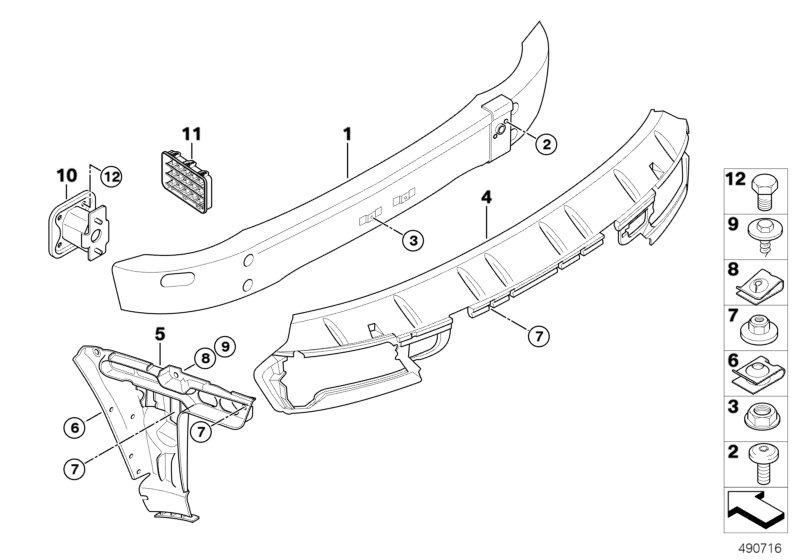 Genuine BMW 51127898293 E63 E64 Mount, Bumper Rear Left M (Inc. M6) | ML Performance UK Car Parts