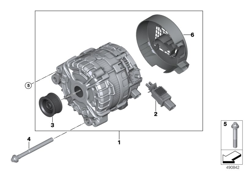 Genuine BMW 12318635482 G14 G16 Cover Cap, Alternator (Inc. 520d, 540i & 530d) | ML Performance UK Car Parts