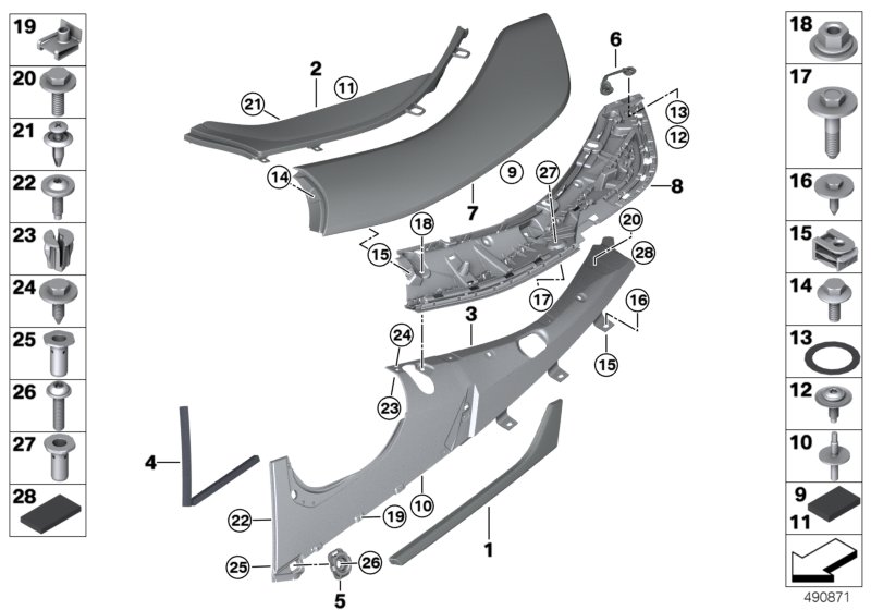 Genuine BMW 51447482034 I15 Adjustment Element (Inc. i8) | ML Performance UK Car Parts