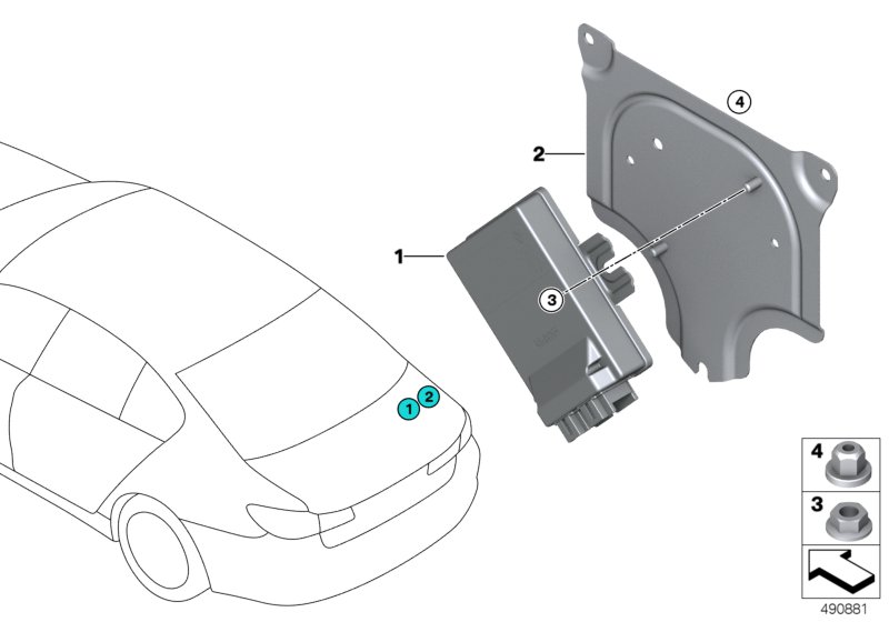 Genuine BMW 33609468968 G05 F90 G01 Control Unit (Inc. X7 30dX, X3 M40iX & 330d) | ML Performance UK Car Parts