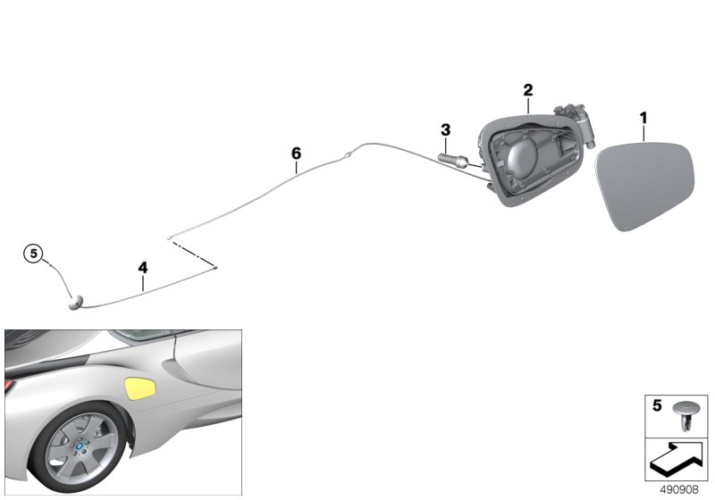 Genuine BMW 51177316835 I15 Cover Pot (Inc. i8) | ML Performance UK Car Parts