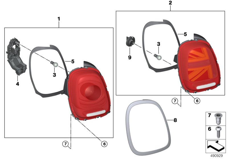 Genuine BMW Mini 63217361141 F55 F56 Gasket, Rear Light, Left (Inc. JCW, Cooper SE & Cooper S) | ML Performance UK Car Parts