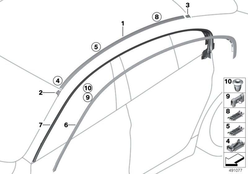 Genuine BMW 51767275303 Gasket Left (Inc. 650i, 640iX & 640dX) | ML Performance UK Car Parts