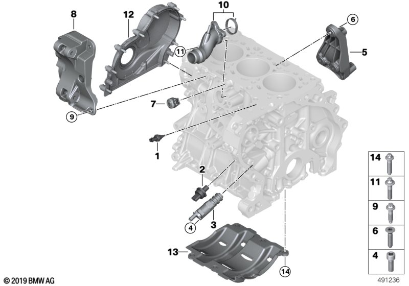 Genuine BMW 11167634198 Bracket, Alternator (Inc. i8) | ML Performance UK Car Parts