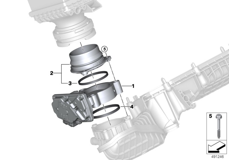 Genuine BMW 13547852405 F91 F93 F90 Hose Connection (Inc. M5 & M8) | ML Performance UK Car Parts