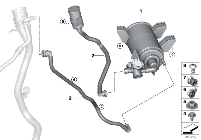 Genuine BMW 16117449055 G20 G21 Breather Line (Inc. 330i, 320i & 330iX) | ML Performance US Car Parts