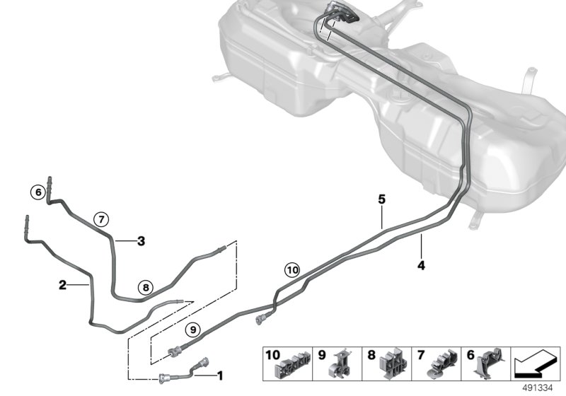 Genuine BMW 16137385411 F91 G14 G11 Clip D12 D10 D5 (Inc. M5) | ML Performance UK Car Parts