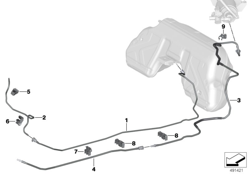 Genuine BMW 16127467091 G29 Front Fuel Feed Line (Inc. Z4 M40i, Z4 30i & Z4 20i) | ML Performance UK Car Parts