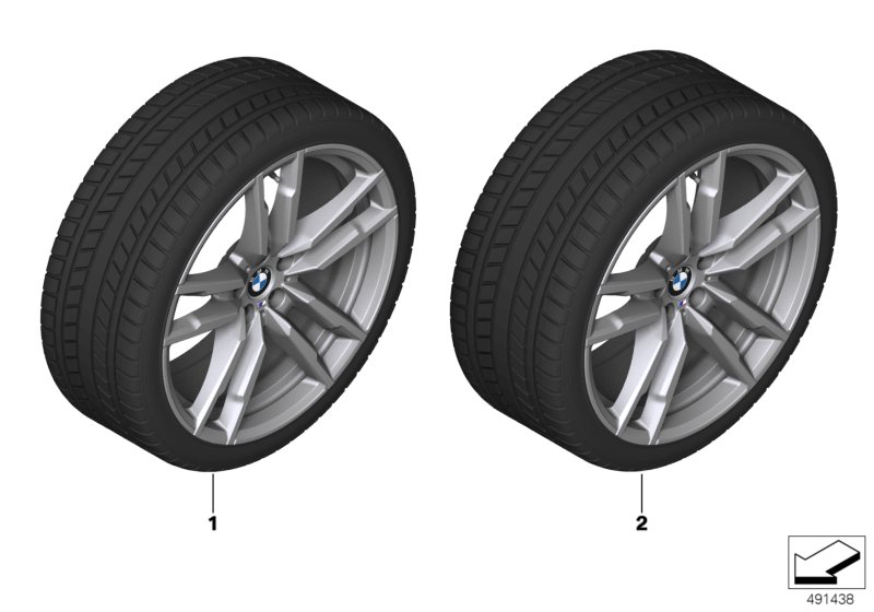 Genuine BMW 36112462589 TpWheel&Tire Winter Orbit Grey 255/45R20 105V (Inc. X3 M & X4 M) | ML Performance UK Car Parts