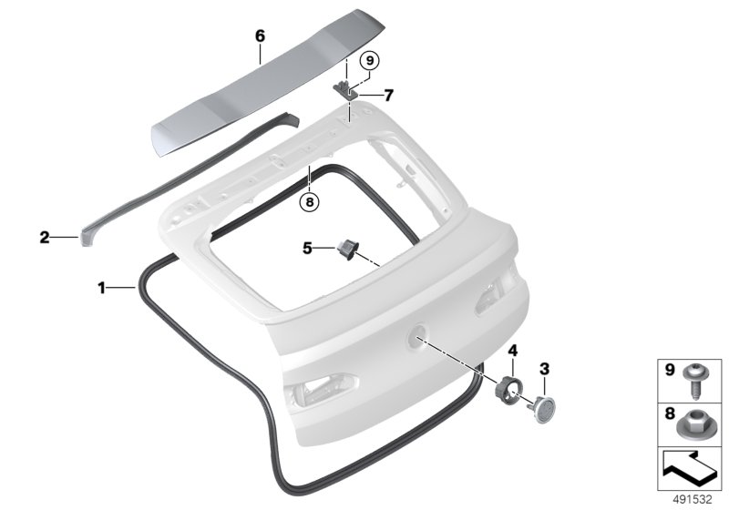 Genuine BMW 51767424402 Sealing For Roof Joint (Inc. X4 M, X4 M40dX & X4 M40iX) | ML Performance UK Car Parts