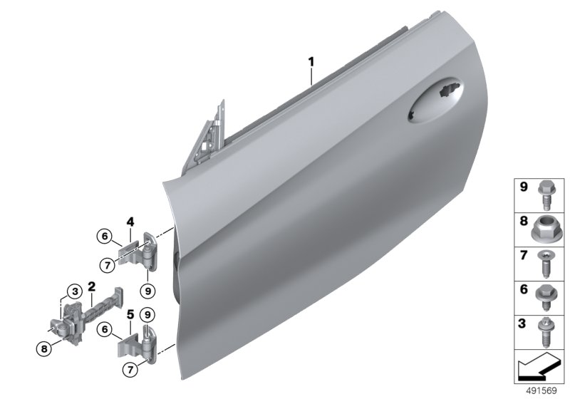 Genuine BMW 51217462190 G29 Door Brake Right (Inc. Z4 20i, Z4 30i & Z4 M40i) | ML Performance UK Car Parts