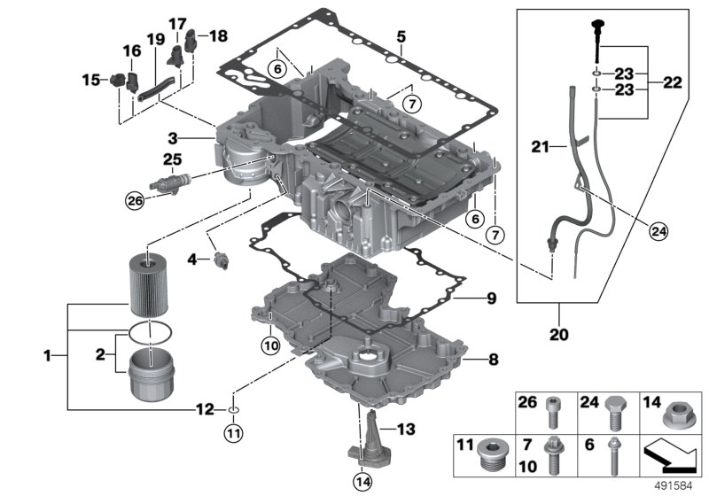 Genuine BMW 11138601065 G14 G05 G11 Gasket, Oil Pan (Inc. 750LiX 4.0, X7 50iX & X7 M50iX) | ML Performance UK Car Parts